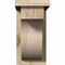 Ekena Millwork Del Monte Rough Sawn Corbel w/Backplate, Douglas Fir, 6"W x 12"D x 12"H COR06X12X12DEL01RDF - alternate 2